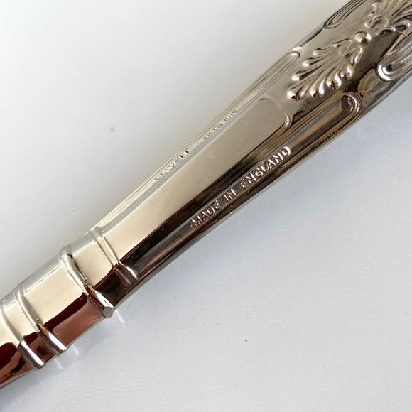 Vintage Mayell Queen Anne Silver Plated Kings Pattern Pastry Server - Picture 5 of 7